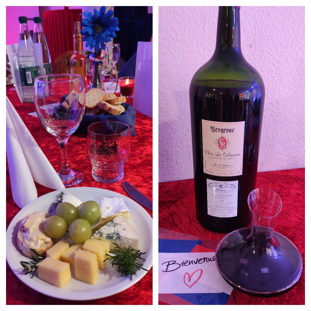 Foto Käse u. Wein Plakat
